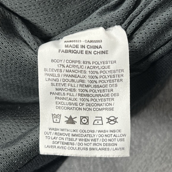 Nike Air Jacket Boys L Black Sherpa Fleece 1/4 Zip Pullover Quilted Youth - Picture 4 of 9